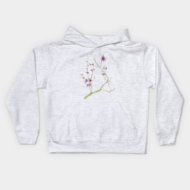 Flowers: Cherry Kids Hoodie by AleksandraHurson